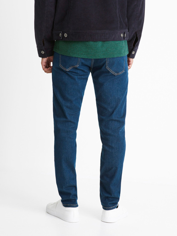 Celio Kék férfi slim fit farmer Celio Cowflex1