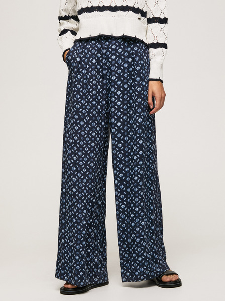 Pepe Jeans Sötétkék női mintás culottes nadrág Pepe Jeans Pepe Jeans