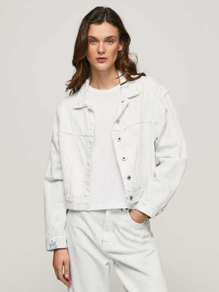 Pepe Jeans Fehér női farmerdzseki Pepe Jeans
