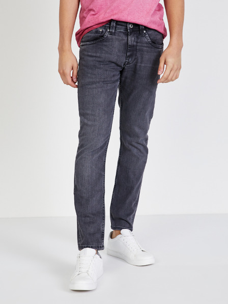 Pepe Jeans Sötétszürke férfi egyenes szabású farmer Pepe Jeans Cash