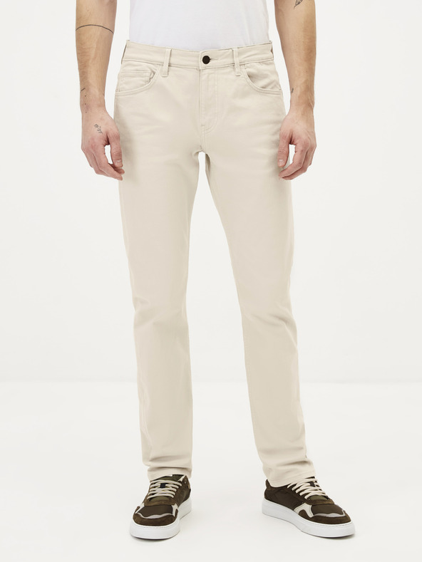 Celio Krémszínű egyenes szabású farmer Celio Jopry