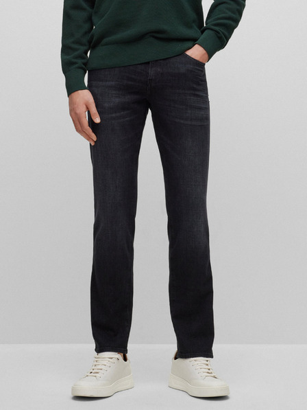 BOSS Sötétszürke Hugo Boss férfi farmer