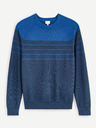 Celio Kék férfi csíkos pulóver Celio Depicray
