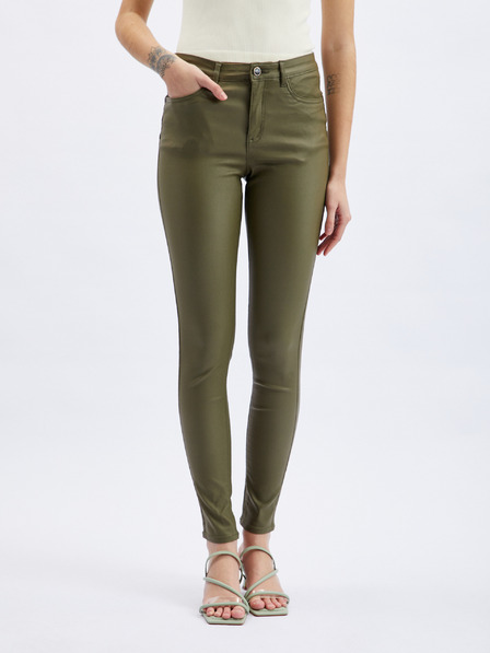 Orsay ORSAY khaki színű skinny fit női nadrág