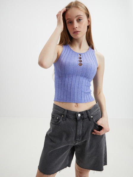 Noisy May Világos lila crop top páncéling Noisy May Frey