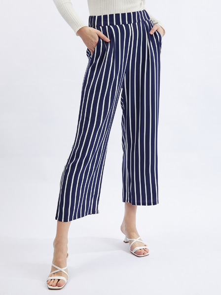 Orsay ORSAY sötét kék női csíkos culottes nadrág