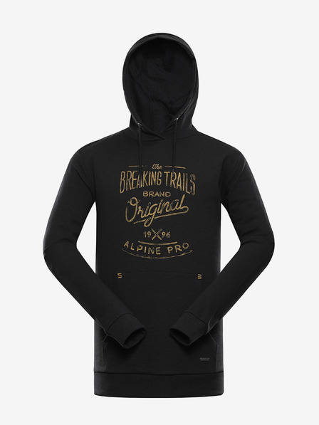 ALPINE PRO Férfi pamut pulóver ALPINE PRO KYTOR fekete