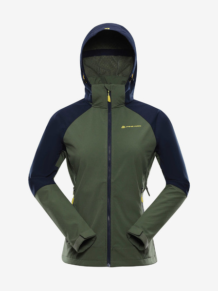 ALPINE PRO Női softshell kabát membránnal ALPINE PRO LANCA zöld