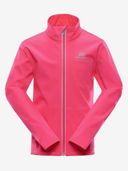 ALPINE PRO Gyerek softshell kabát membránnal ALPINE PRO MULTO rózsaszín