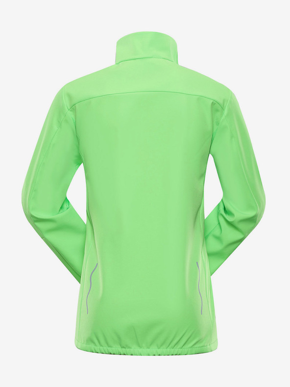 ALPINE PRO Gyerek softshell kabát membránnal ALPINE PRO MULTO zöld