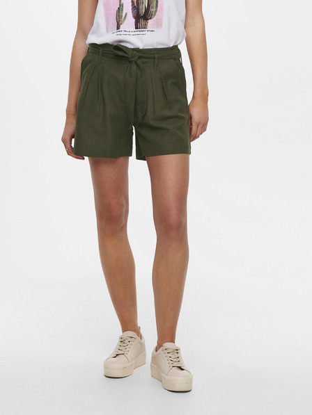 ONLY Khaki színű rövidnadrág nyakkendővel ONLY Viva