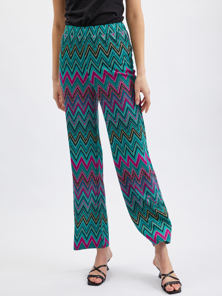 Orsay ORSAY rózsaszín-zöld női mintás nadrág