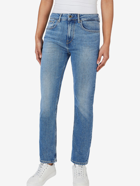 Pepe Jeans Kék női egyenes szabású farmernadrág Pepe Jeans Mary
