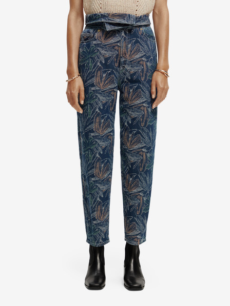 Scotch & Soda Scotch & Soda sötétkék női mintás farmernadrág