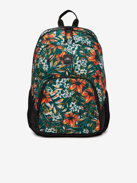 O'Neill Narancssárga és zöld női virágos hátizsák O'Neill WEDGE BACKPACK mintás O'Neill WEDGE BACKPACK