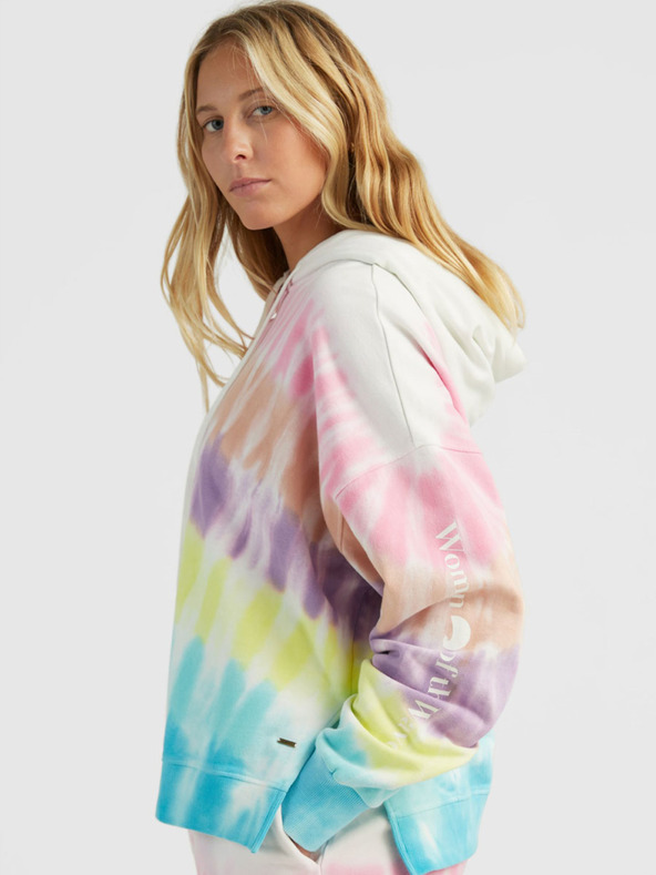 O'Neill Rózsaszín és türkizkék női O'Neill WOMEN OF THE WAVE HOODIE