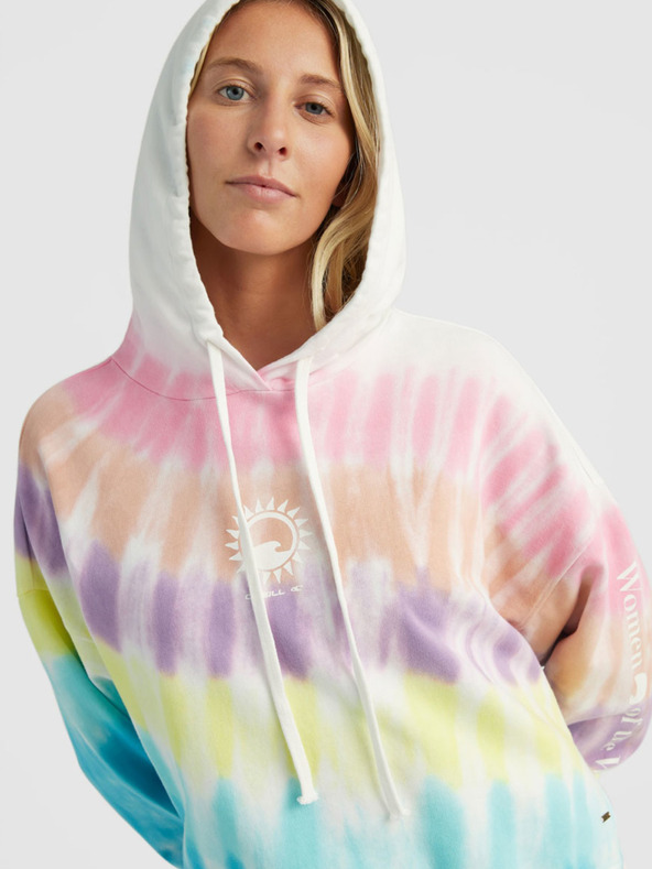 O'Neill Rózsaszín és türkizkék női O'Neill WOMEN OF THE WAVE HOODIE