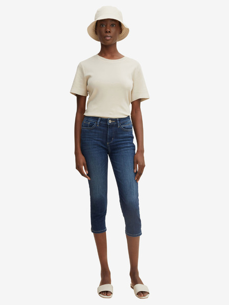 Tom Tailor Sötétkék női háromnegyedes slim fit farmer Tom Tailor
