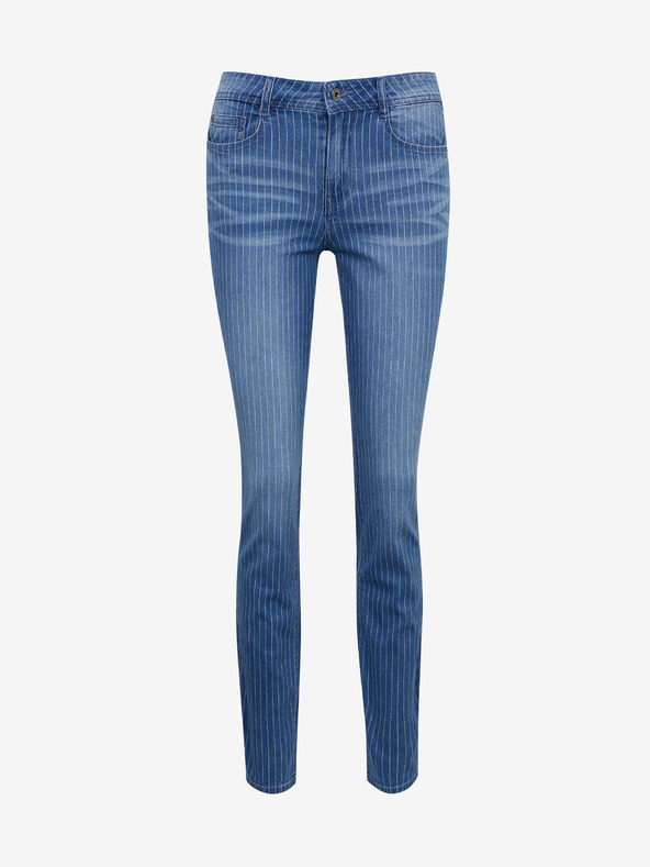 Orsay ORSAY kék csíkos slim fit női farmer