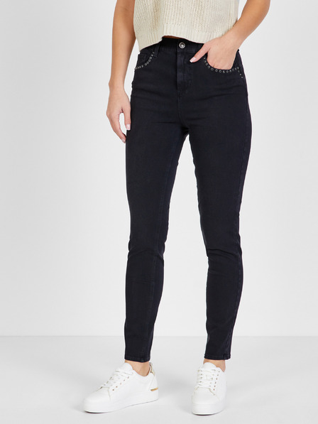 Liu Jo Fekete női slim fit farmer díszes részletekkel Liu Jo
