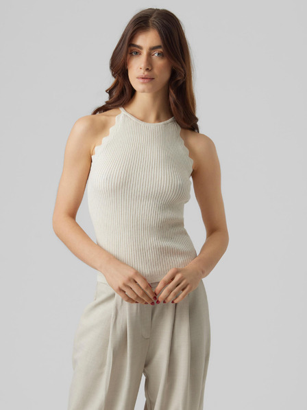 AWARE by VERO MODA Krémszínű női pulóver AWARE by VERO MODA Fernanda