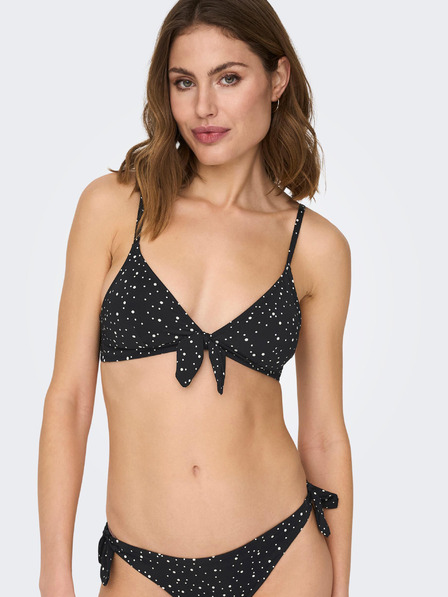 ONLY Fekete női pöttyös bikinifelső ONLY Nitan
