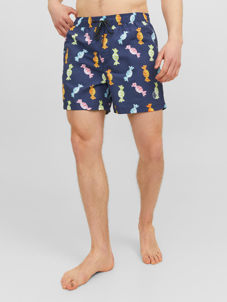 Jack & Jones Sötétkék férfi mintás fürdőruha Jack & Jones Fiji Fiji