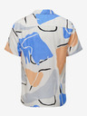 ONLY & SONS Krémszínű férfi mintás rövid ujjú ing ONLY & SONS Dab