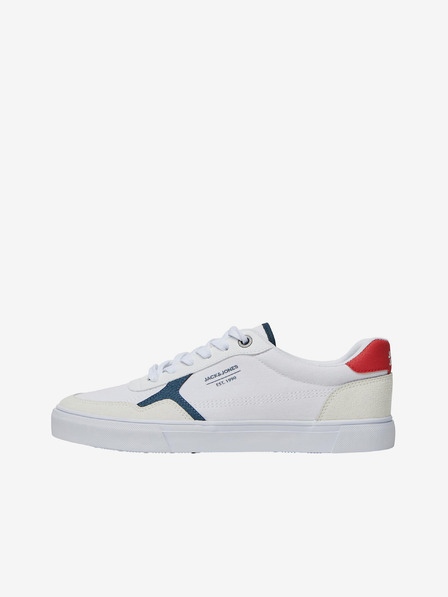 Jack & Jones Fehér férfi tornacipő szarvasbőr részletekkel Jack & Jones Uston