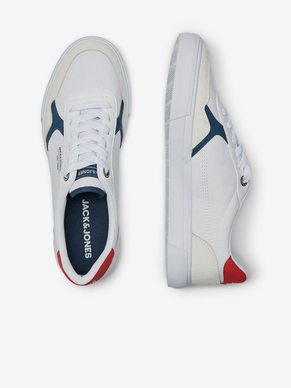 Jack & Jones Fehér férfi tornacipő szarvasbőr részletekkel Jack & Jones Uston