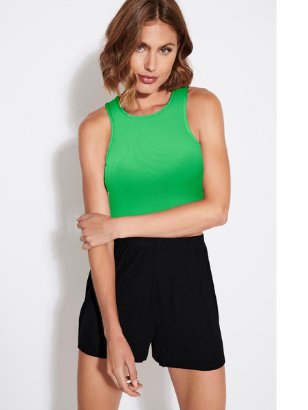ONLY Világoszöld Női Crop Top Tank Top ONLY Belia Női Crop Top Tank Top ONLY Belia