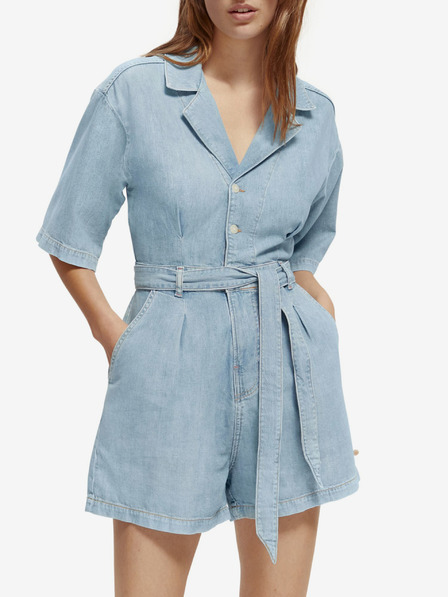 Scotch & Soda Világoskék női farmer overall Scotch & Soda