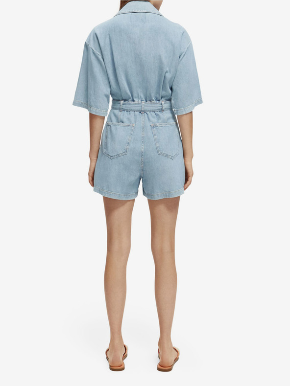 Scotch & Soda Világoskék női farmer overall Scotch & Soda