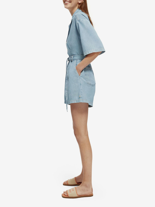 Scotch & Soda Világoskék női farmer overall Scotch & Soda