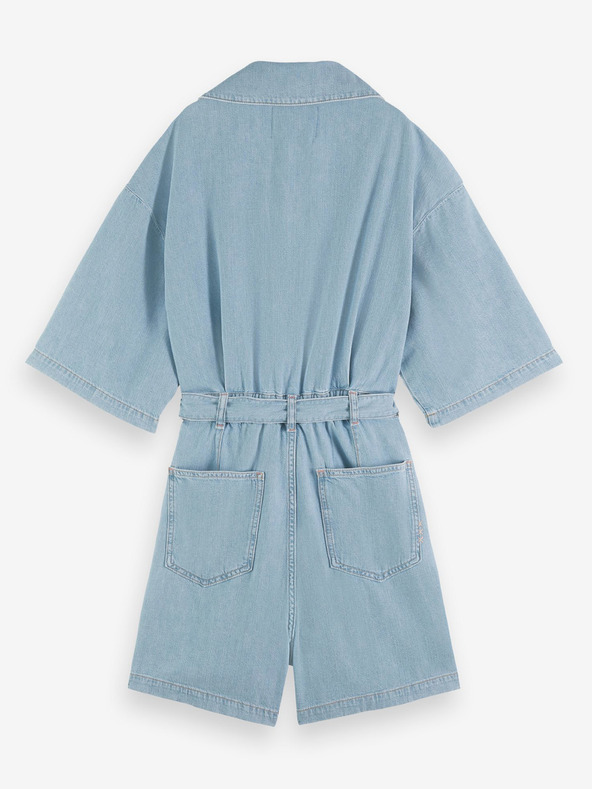 Scotch & Soda Világoskék női farmer overall Scotch & Soda