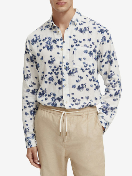 Scotch & Soda Fehér férfi virágos Scotch & Soda póló