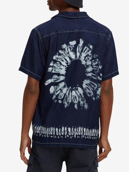Scotch & Soda Sötétkék férfi denim batikolt ing Scotch & Soda