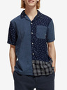 Scotch & Soda Sötétkék férfi mintás rövid ujjú póló Scotch & Soda
