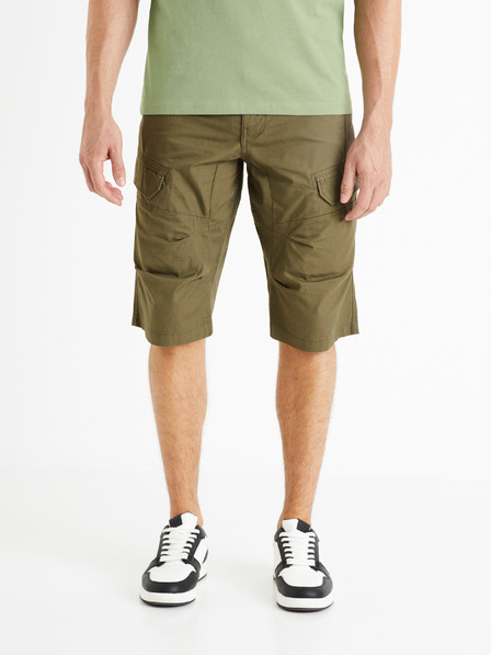 Celio Khaki színű férfi rövidnadrág Celio Bocourtbm1