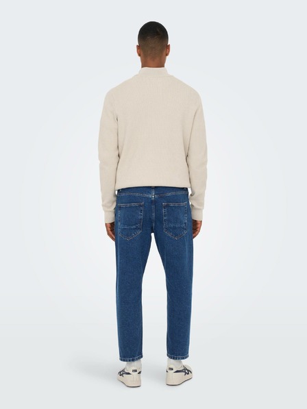 ONLY & SONS Kék férfi egyenes szabású farmer ONLY & SONS Savi Savi