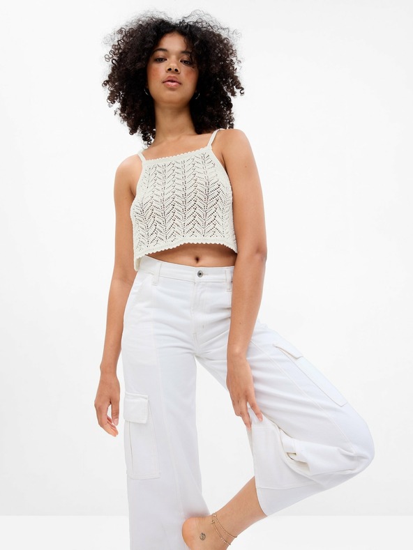GAP Horgolt crop top GAP