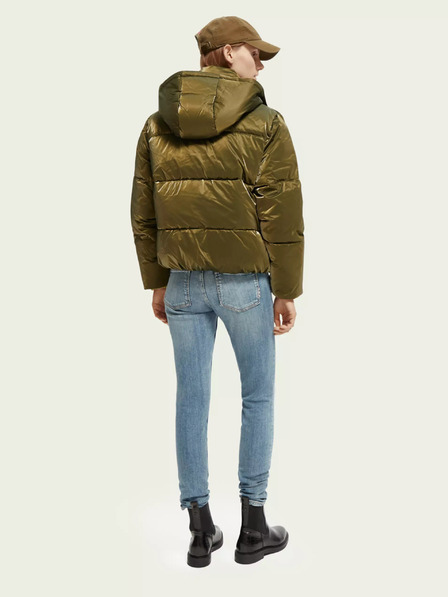 Scotch & Soda Zöld női steppelt kabát Scotch & Soda