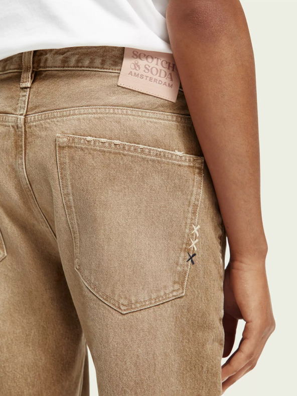 Scotch & Soda Bézs színű férfi egyenes szabású farmer Scotch & Soda