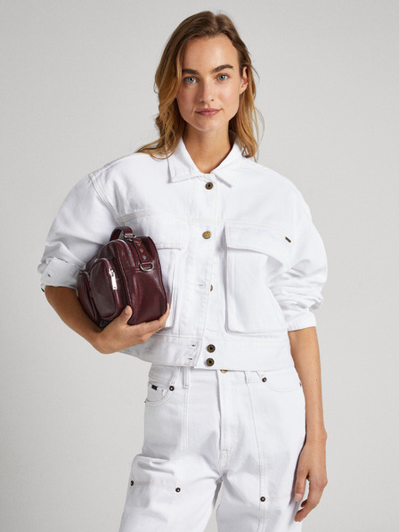 Pepe Jeans Fehér női Pepe Jeans Frankie farmerdzseki