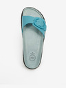 Ojju Türkiz női bőr platform papucs OJJU