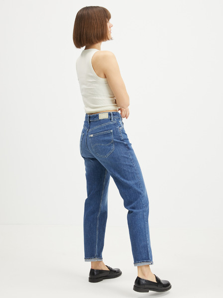 Lee Lee Carol kék női cropped straight fit farmer