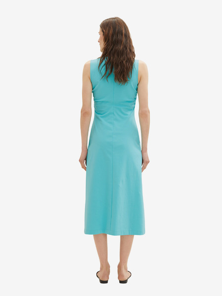 Tom Tailor Türkiz női Tom Tailor midi ruha Tom Tailor