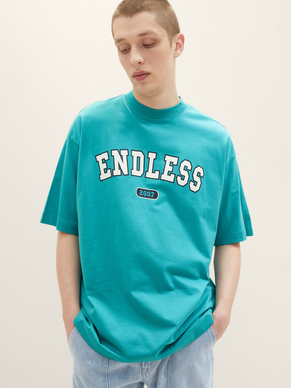 Tom Tailor Denim Türkiz férfi Tom Tailor farmer póló póló