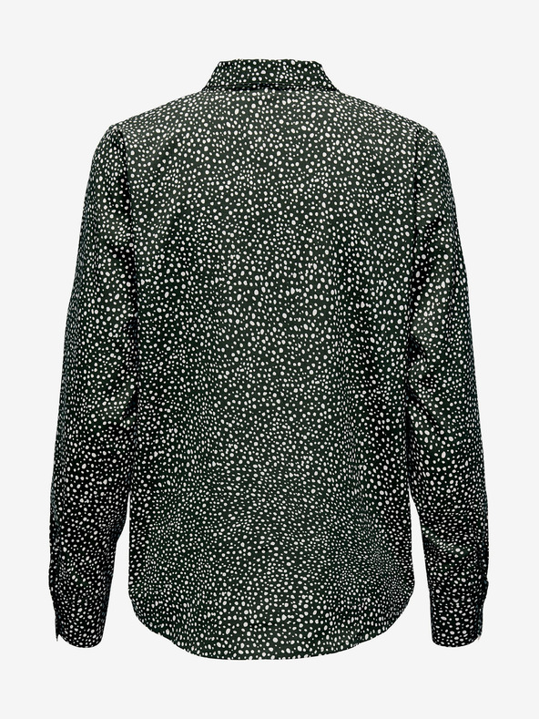 Jacqueline de Yong Fekete női pöttyös póló JDY Caine