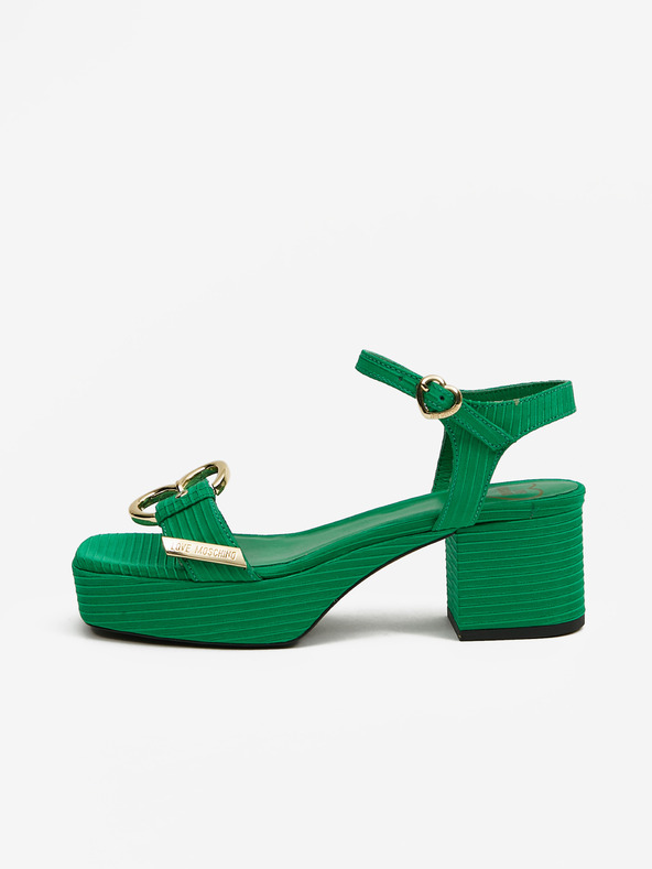 Love Moschino Zöld női Love Moschino szandálok